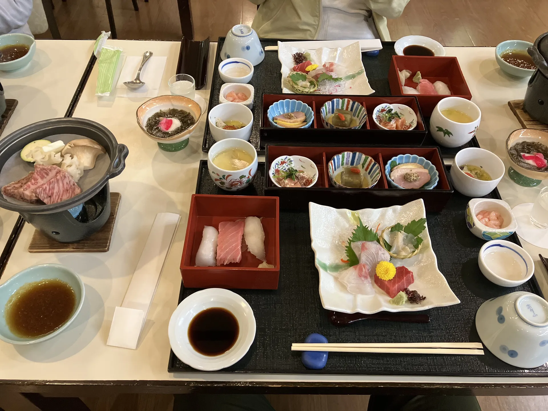 ホテル立山の和食懐石の夕食